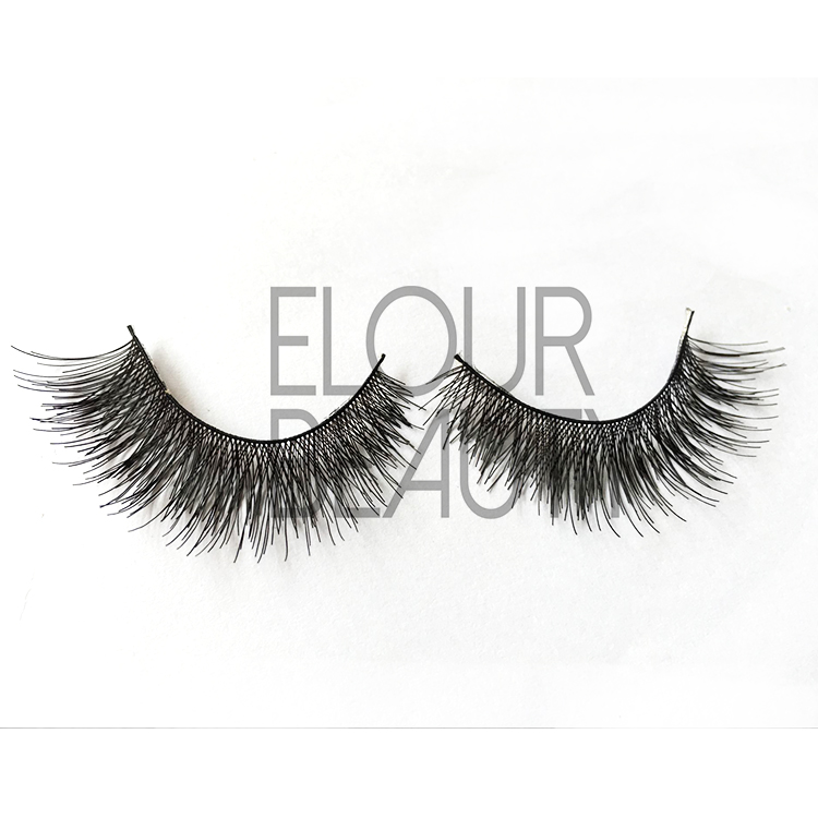 Gold cheap eyelashes with best eyelash glue ES77